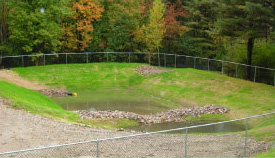 Quarry Ridge Pond after reconstruction